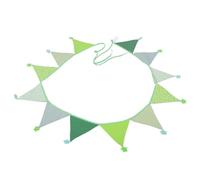Fanion Triangulaire en Coton, Guirlande Décorative à Étoiles | Célébrations et Fêtes, Style Distinctif, Usage Polyvalent, Facile à Assortir, Ambiance Photo