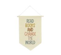 Fanions amusants et tendance avec citation inspirante pour les étudiants, les amateurs de livres et les amateurs de lecture