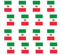 Fanions de drapeaux mexicains 60 mètres - Drapeau international - Pays du monde - 20 x 30 cm - Décoration intérieure et extérieure - Drapeau européen - Décoration de pub et jardin Ging Flags MEME XICO