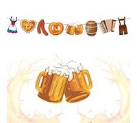 fanions guinguette sur le thème de la bière, guirlande fanions exterieur pour les célébrations en plein air, convient à la décoration de toutes sortes de fêtes, réunions, etc.
