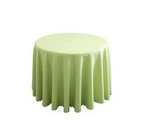 FANIVIN Nappe Ronde Lavable en Machine Peut être utilisé dans Les hôtels, Les banquets de Mariage et Autres Occasions Vert Clair Diamètre 260cm