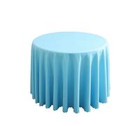 FANIVIN Nappe Ronde Lavable en Machine Peut être utilisé dans Les hôtels, Les banquets de Mariage et Autres Occasions Bleu Ciel Diamètre 320cm