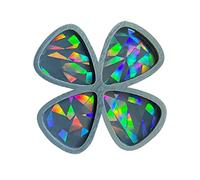 FANJABA Moule holographique en silicone pour médiator de guitare - Moule triangulaire en résine époxy pour œuvres d'art en résine - Moule en silicone