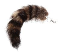 FANJABA Porte-clés en forme de queue de raton laveur - Cadeau créatif, Bronze.