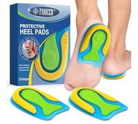 Fanjuanlan 2 Paires Talonnettes en Gel de Silicone, Talonnette Gel Silicone Antichoc Amortissante,Orthopédique Talonnettes, Protègez vos Talons pour femme et homme,Taille S