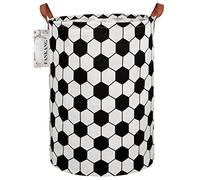 FANKANG Grand panier à linge, bac de rangement pour jouets, chambre d'enfant, en toile, pliable (hexagone noir)