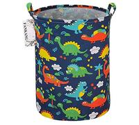 FANKANG Panier à linge pliable en toile avec revêtement imperméable en polyéthylène - Grand panier de rangement pour chambre d'enfant, chambre d'enfant, bureau, chambre à coucher (dinosaure)