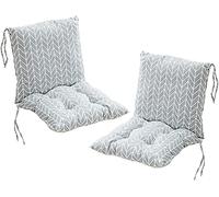 Fankec 2 Coussins de Chaise avec Dossier, Assise, Coussin d'assise et Coussin de Dossier - 40x80 cm - extérieur et intérieur