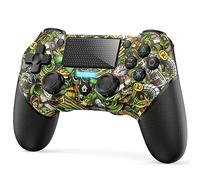 Fanlacy Manette sans Fil pour PS4, Joystick Controller pour PS4 avec Double Vibration/Capteurs Gyroscopiques à 6 Axes/Pavé Tactile/Fonction Audio, Manette de Jeu Compatible avec PS4/Slim/PC/Pro