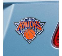 FANMATS 22234 New York Knicks Emblème en métal coloré 3D, Logo de l'équipe de découpe