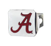 FANMATS NCAA Alabama Crimson Tide Housse d'attelage avec emblème de Couleur et emblème de Couleur, chromé, Taille Unique