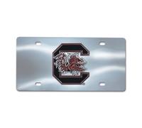 FANMATS NCAA South Carolina Fighting Gamecocks Plaque d'immatriculation moulée sous Pression Chromé 15,2 x 30,5 cm
