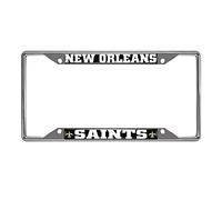 FANMATS NFL Cadre de Plaque d'immatriculation chromé Motif Saints Orléans