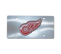 FANMATS NHL Detroit Red Wings Die Cast License Platedie Cast License Plate, Chrome, 6 X12