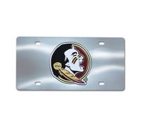 FANMATS Plaque d'immatriculation moulée sous Pression NCAA Florida State Seminoles Chromé 15,2 x 30,5 cm