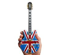 FanMerch Mini guitare Oasis de collection Noel Gallagher Union Jack Supernova