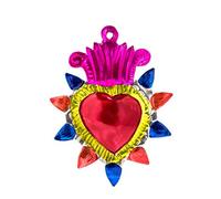 FANMEX - Fantastik - Coeur ex-voto Traditionnel - Coeur de Laiton Mexicain (Épi)