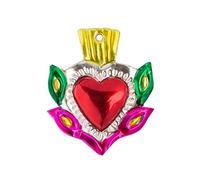 FANMEX - Fantastik - Coeur ex-voto Traditionnel Petit - Coeur de Laiton Mexicain (Points)