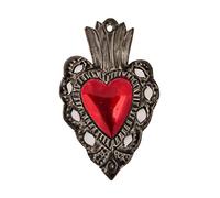 FANMEX - Fantastik - Coeur ex-voto Traditionnel Petit - Coeur de Laiton Mexicain (Troquel)