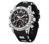 FANMIS Montre de sport analogique et numérique résistante à l'eau jusqu'à | Montre de sport analogique et numérique pour homme avec chronomètre, alarme, rétroéclairage LED, double temps