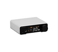 Fanmusic TOPPING DX1 II DAC et amplificateur pour casque compatible gaming avec décodeur ES9039Q2M de 3e génération, XMOS XU-316 avec télécommande (Blanc)