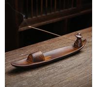 FANNAS Porte Encens Céramique de Receveur de Cendres Céramique Support à Encens Porte Encens Brûleur D'Encens Porte Encens en Feuille pour Baton Encens, Décoration de Meubles, Cadeau d'art(#2)