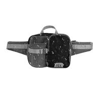 Fanny Bag, 3.35 inches Resistant Hip Pack Adjustable Strap for Hands Carrying, Travel Purse with Water Bottle Pocket and Compact Design, Waist Bag for Dog Walking Hiking Park Vacation Running Outdoor