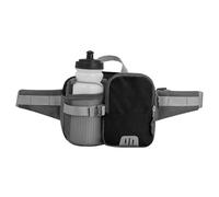 Fanny Bag - Sac de Hanche imperméable, avec Sangle réglable, Support de | bouteilles d'eau pour la marche, les vacances, l'exercice, la gym | Parc pour chiens 49 x 16 x 8,5 cm, noir, Consulte la