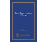 Fanny Burney Madame d'Arblay