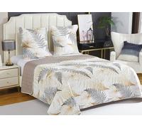 Fanny & Céline Couvre-lit Boutis épais matelassé 220x240cm avec 2 Taies 65x65cm B-1-181