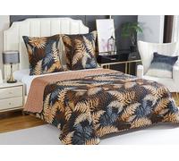 Fanny & Céline Couvre-lit Boutis épais matelassé 220x240cm avec 2 Taies 65x65cm B-1-183