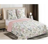 Fanny & Céline Couvre-lit Boutis épais matelassé 220x240cm avec 2 Taies 65x65cm B-1-191