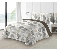 Fanny & Céline Couvre-lit Boutis épais matelassé 220x240cm avec 2 Taies 65x65cm M23-6057