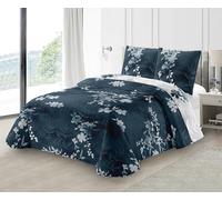 Fanny & Céline Couvre-lit Boutis épais matelassé 220x240cm avec 2 Taies 65x65cm M23-6069