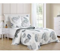 Fanny & Céline Couvre lit Boutis Percale 100% Coton 220X240cm avec 2 Taies_B-2-209