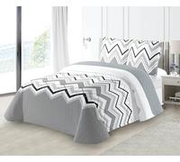 Fanny & Céline Couvre-lit épais matelassé 220x240cm avec 2 Taies 65x65cm M23-6024