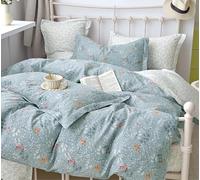 Fanny & Céline Housse de Couette Percale 100% Coton 80 Fils 240x220cm avec 2 taies d'oreiller 65x65cm Parure 3 Pièces FC-2510