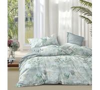 Fanny & Céline Housse de Couette Percale 100% Coton 80 Fils 240x220cm avec 2 taies d'oreiller 65x65cm Parure 3 Pièces FC-2521