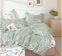 Fanny & Céline Housse de Couette Percale 100% Coton 80 Fils 240x220cm avec 2 taies d'oreiller 65x65cm Parure 3 Pièces FC-2505