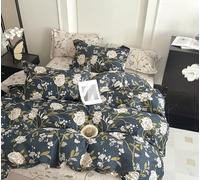 Fanny & Céline Housse de Couette Percale 100% Coton 80 Fils 240x220cm avec 2 taies d'oreiller 65x65cm Parure 3 Pièces FC-2507