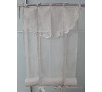 Fanny & Céline Lot de 2 Stores Enrouleurs Broderie Dentelle 60x160cm_Maurice Lin