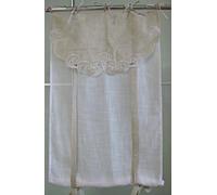Fanny & Céline Lot de 2 Stores Enrouleurs Broderie Dentelle 60x160cm_Maurice Naturel