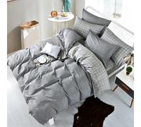 Fanny & Céline Parure 3 Pièces 100% Coton 80 Fils Housse de Couette 240x220cm+65x65cmx2 FC-075