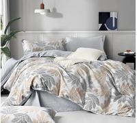 Fanny & Céline Parure 3 Pièces 100% Coton 80 Fils Housse de Couette 240x220cm+65x65cmx2 FC-090