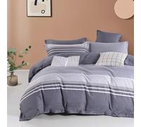 Fanny & Céline Parure 3 Pièces 100% Coton 85 Fils Housse de Couette 260x240cm+65x65cmx2_FC-111