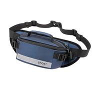 Fanny Pack, Anti-Theft Waist Bag with Zipper, Spacious Nylon Chest Pack, Reflective Design for Running, Commuting, Vacation, Sports, 10.24x5.91x3.94inches