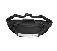 Fanny Pack Bag, Anti-Theft Waist Pouch, 10.24x5.91in Reflective Zipper Belt, Spacious Nylon Design, Lightweight Secure for Running, Commuting, Vacation, Sports