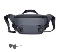 Fanny Pack for Men,Cross Body Bag for Traveling Hiking,Waterproof Men Sling Bag Crossbody with Adjustable Strap (Grey)