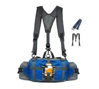 Fanny Pack Outdoor Sac de ceinture imperméable avec sangle réglable | Support de bouteille imperméable pour courir Jogging Fishing Hunting Voyage Trekking, bleu, Consulte la descripción, Voir