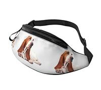 Fanny Pack pour Femmes Hommes Basset Hound Dog Travel Waist Bag Purse Camping Bum Bag